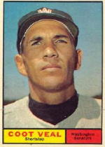 1961 Topps Baseball Cards      432     Coot Veal